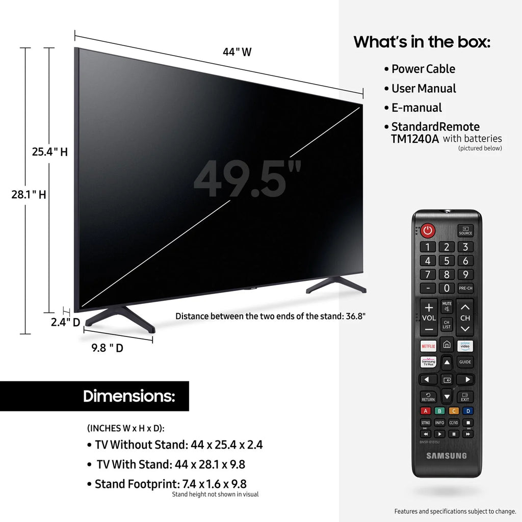 50" Class Crystal UHD 4K Smart TV S435116