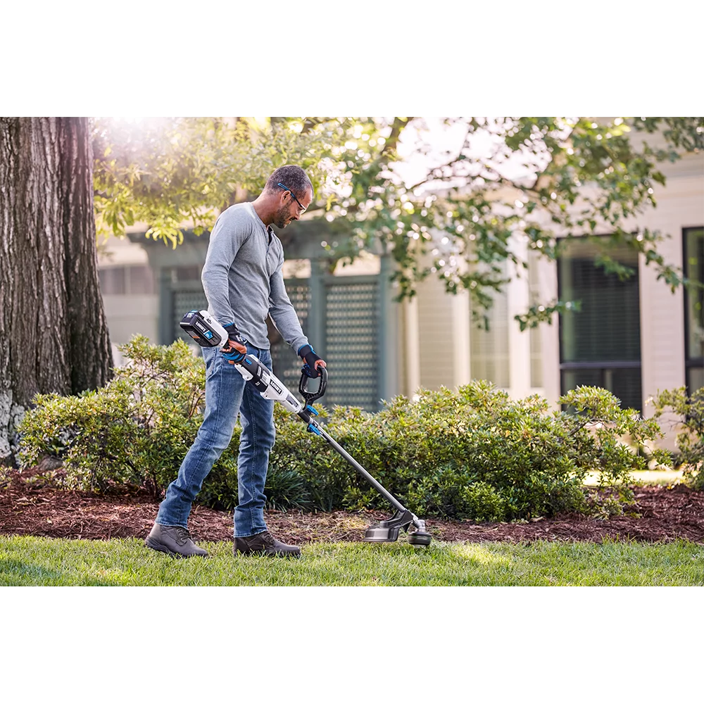 Cordless 15-inch String Trimmer Kit with Edger Attachment L77504