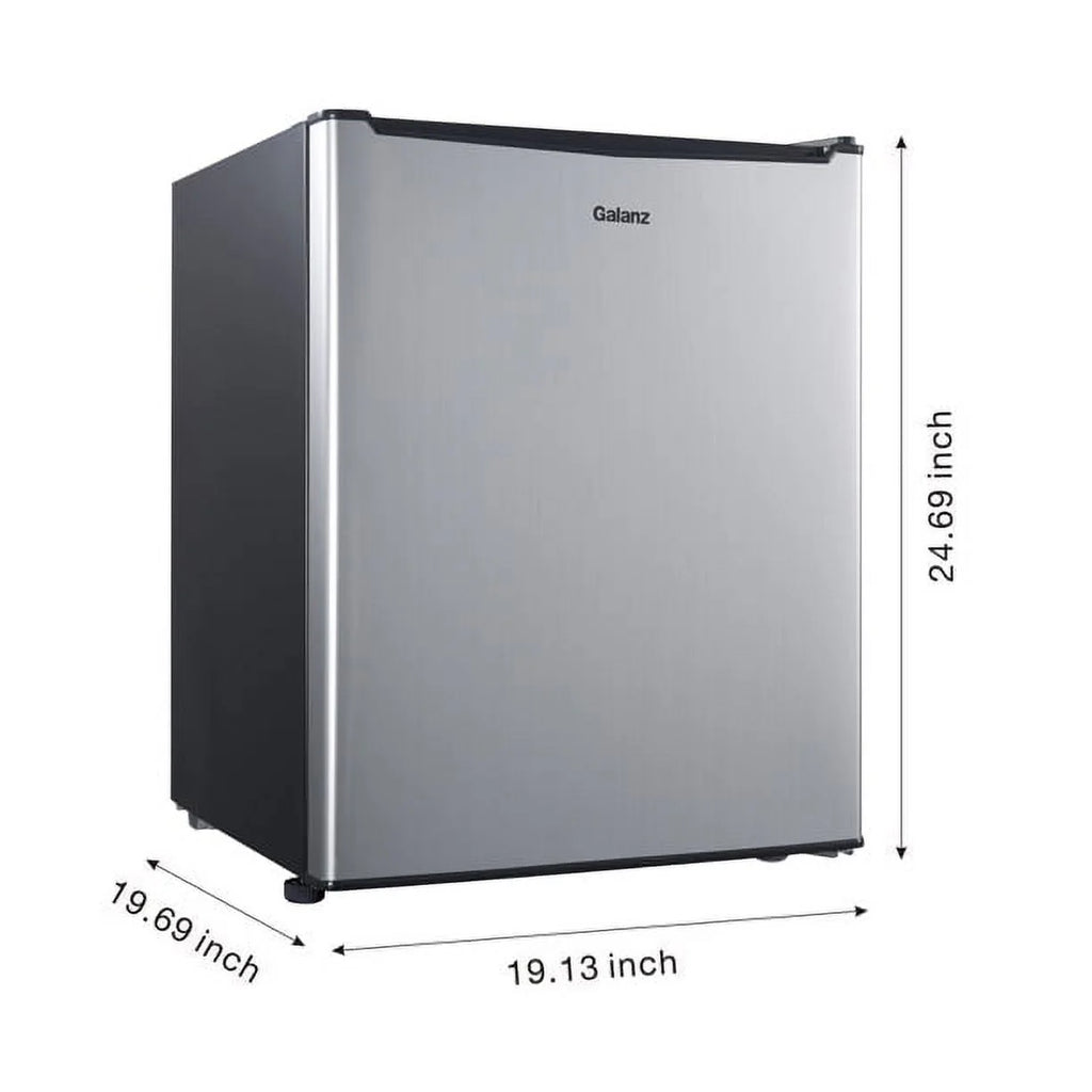 Black 2.7 Cu ft Single Door Mini Fridge K331