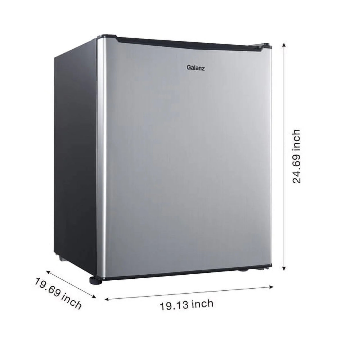 Black 2.7 Cu ft Single Door Mini Fridge K331