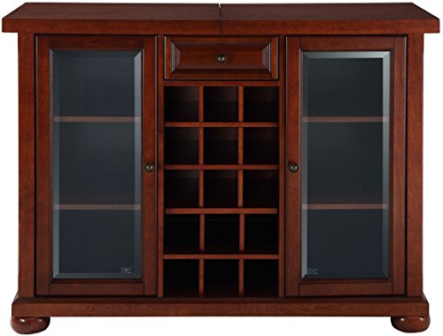 Black Sliding Top Bar Cabinet A4482