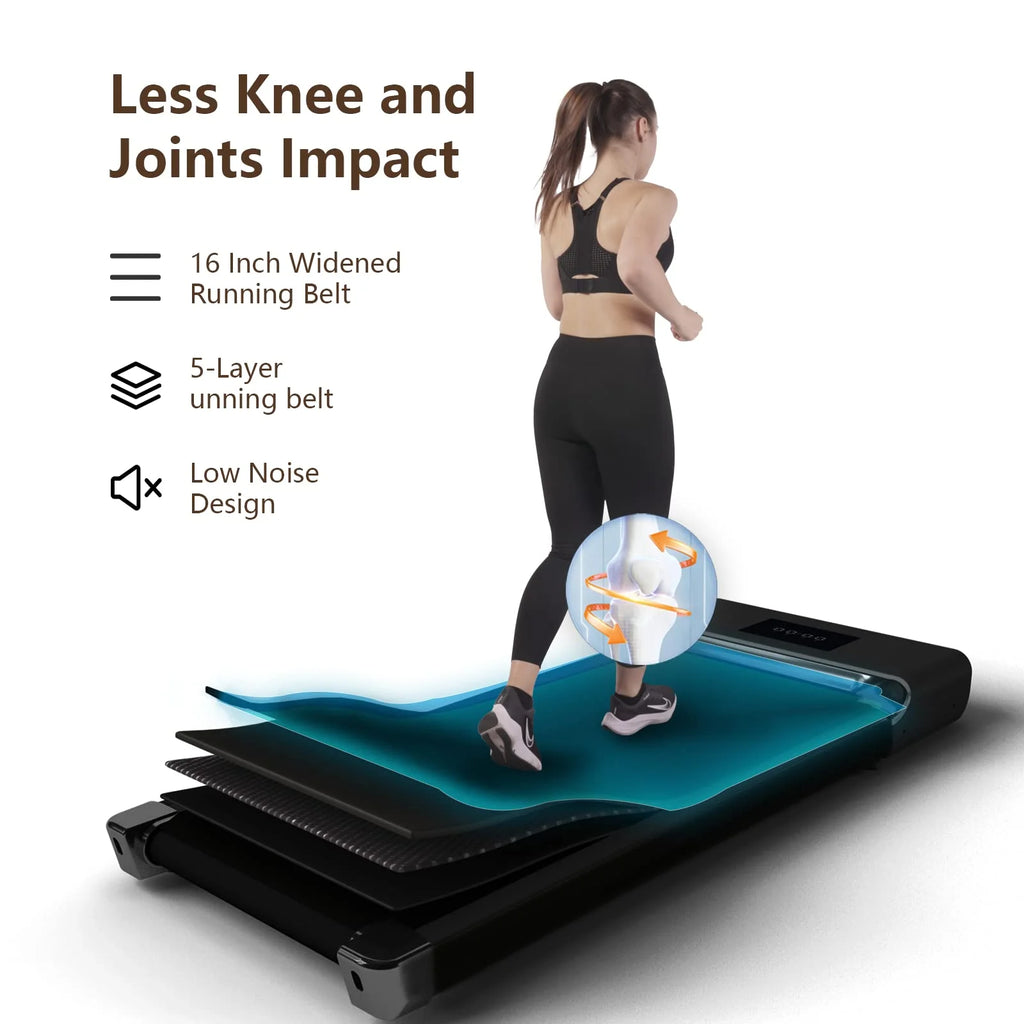 300lb 2.5HP Under Desk Treadmill with LED Display K330