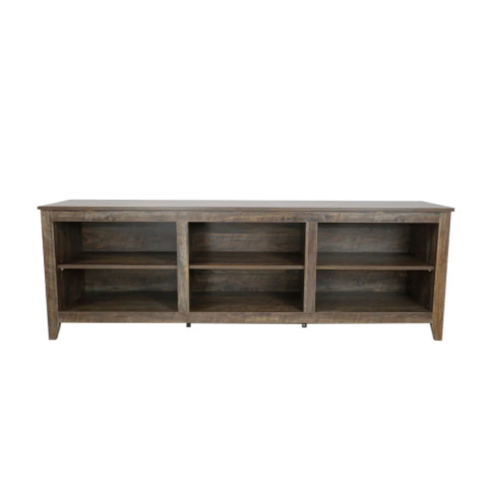 Brown 70 Inch TV Media Console with 3 Storage Cabinets O506280