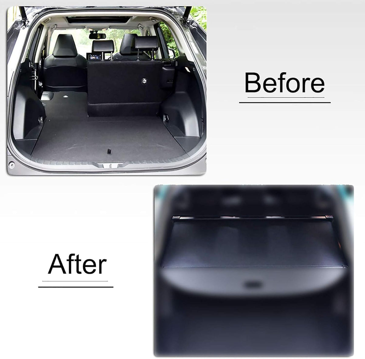 Cargo Cover Retractable Black Pack of 2 Q6722