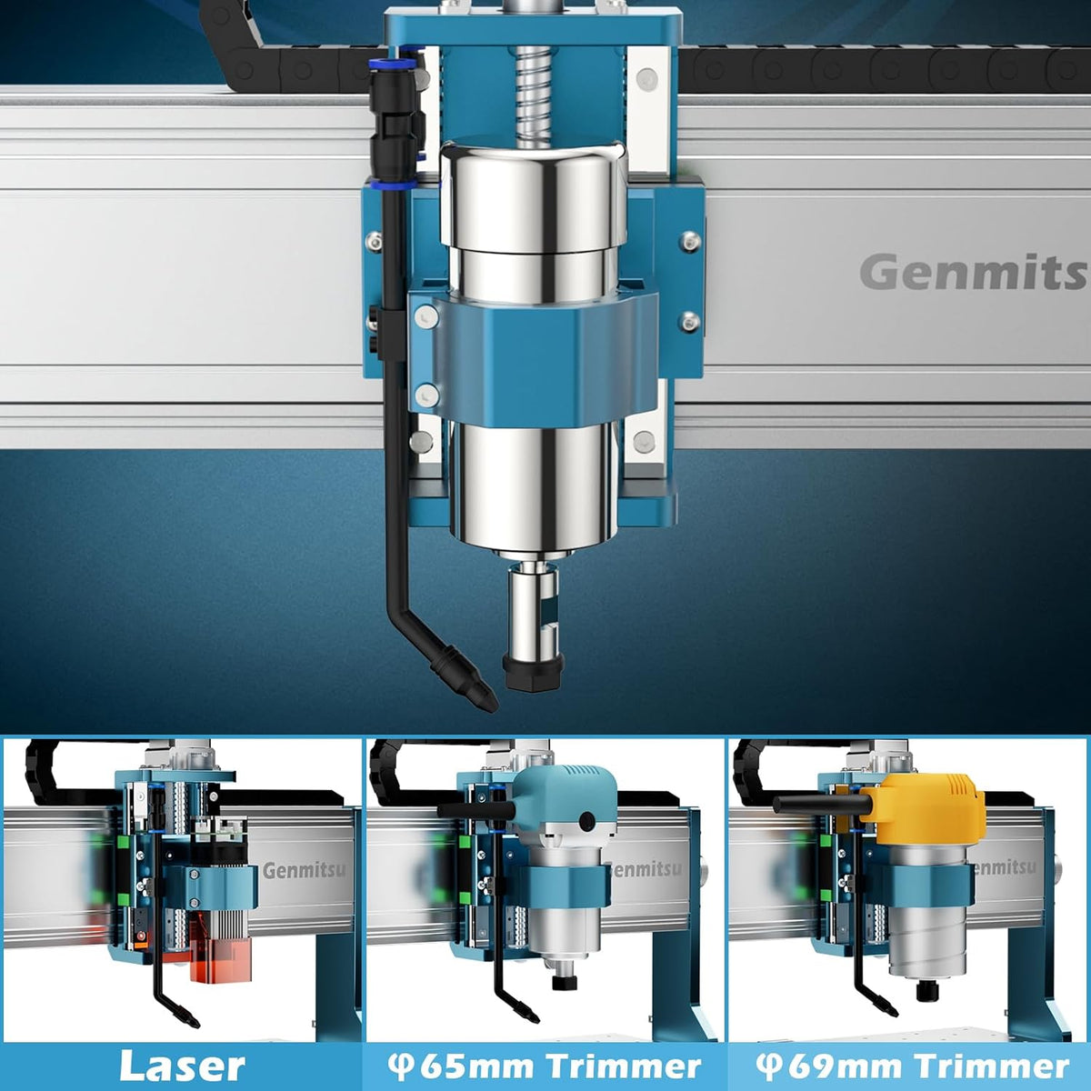 CNC Router Machine with Linear Guide & Ball Screw Motion, 360 x 300 x 12mm S744132
