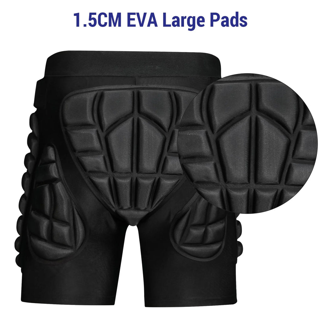 Waterproof Skateboarding Snowboarding Skiing Shorts with Knee Pads Set M453409