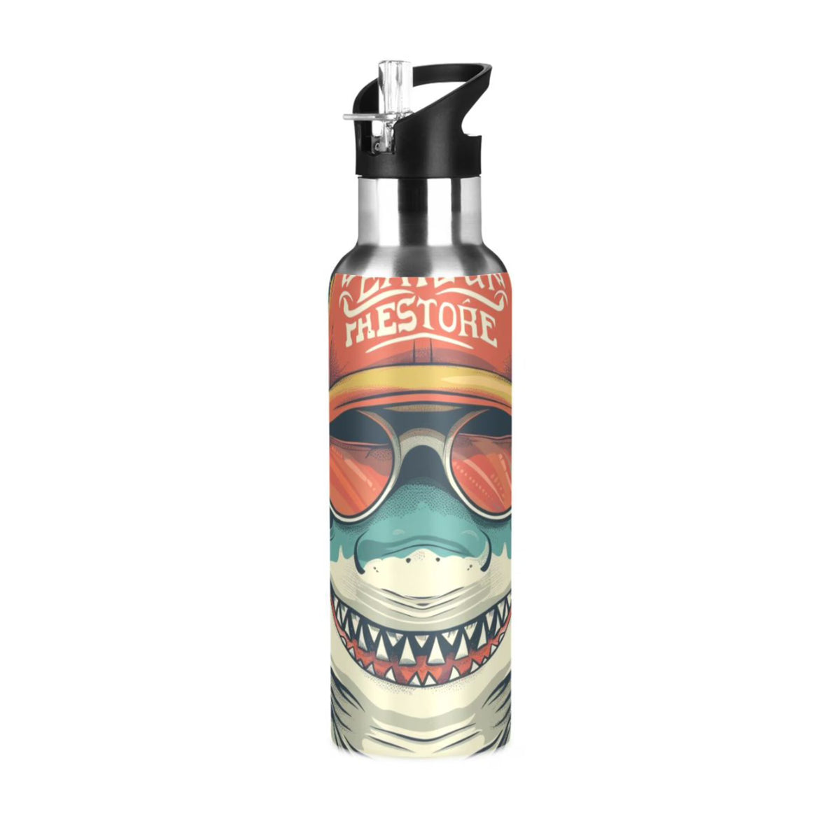 Insulated Stainless Steel Water Bottle with Straw Lid, 20 oz S243664