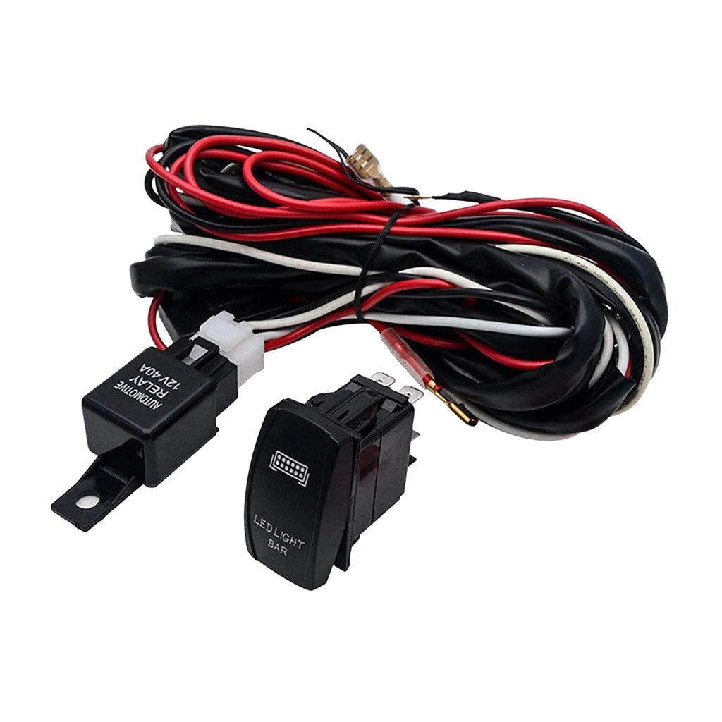 LED Work Wiring Harness 40A Relay Fuse 3M Y860