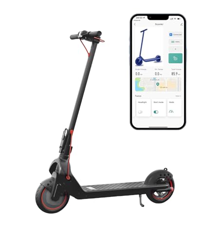 Electric Scooter, 350W/500W, 8.5" Tires, 21 Miles Range, 16/19Mph, Folding E-Scooter with Dual Braking, APP Control I9173