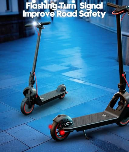 Electric Scooter, 350W/500W, 8.5" Tires, 21 Miles Range, 16/19Mph, Folding E-Scooter with Dual Braking, APP Control I9173