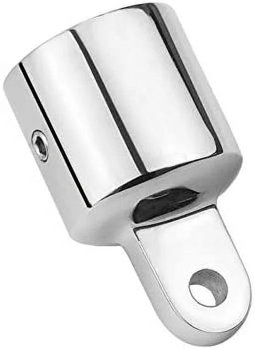 2 PCS 3/4'' Bimini Top Caps Tube Canopy Hardware, Eye End Top Fitting Marine 316 Stainless Steel A98960