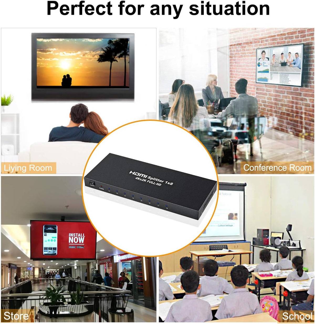 4K 1x8 HDMI Splitter M69313