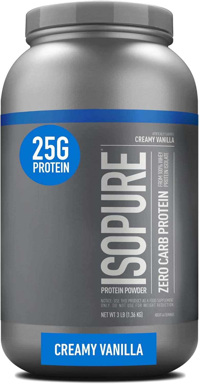 Creamy Vanilla Whey Isolate Protein Powder, 44 Servings, 3 Pounds O491821