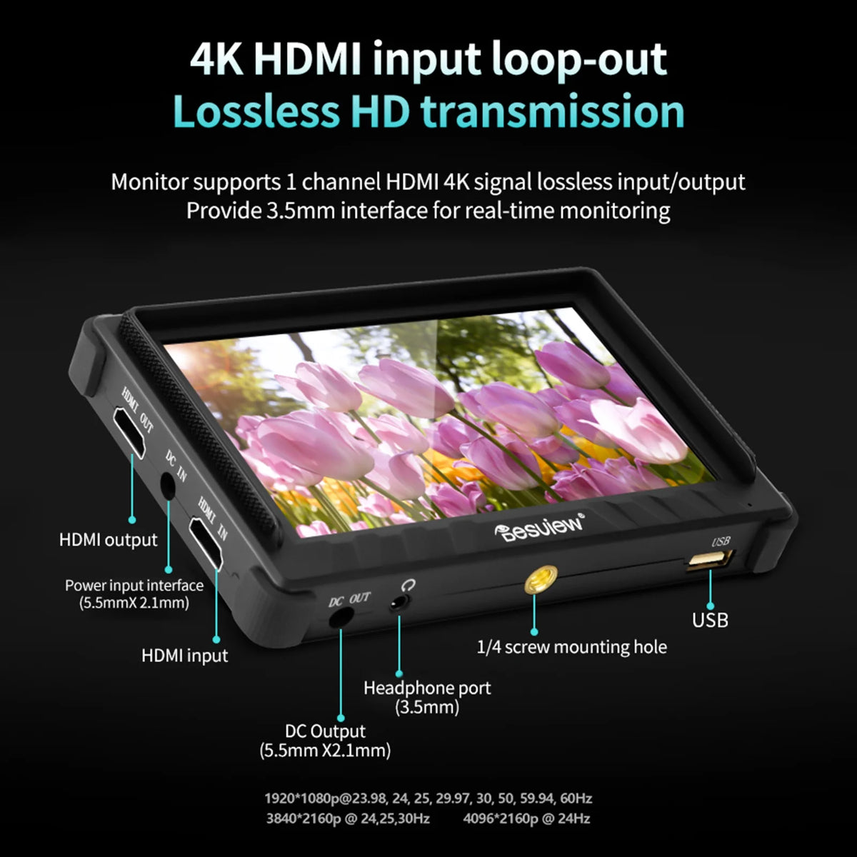 5.5 Inch Compact Field Monitor with Sunshade C484269