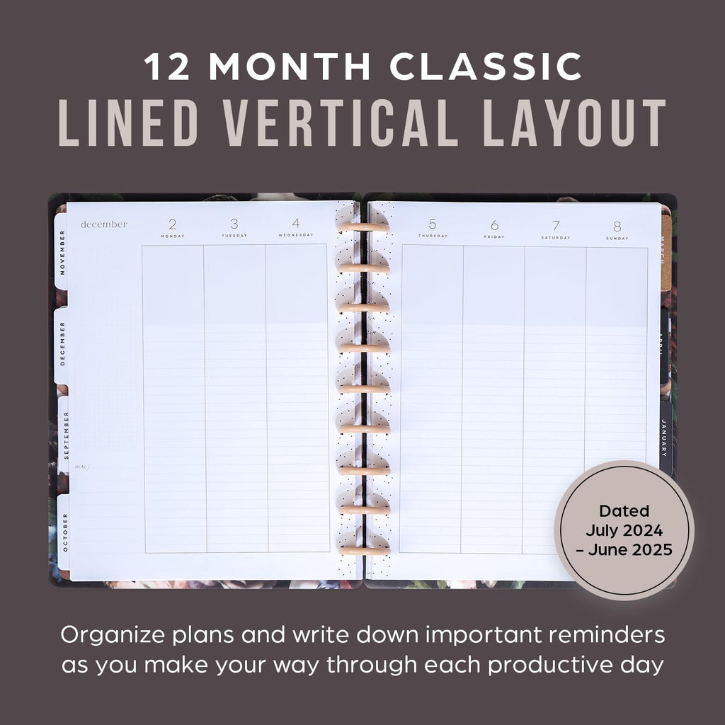 12-Month Academic Planner, Classic Size, Vertical Layout, 7" x 9 1/4" Q166171