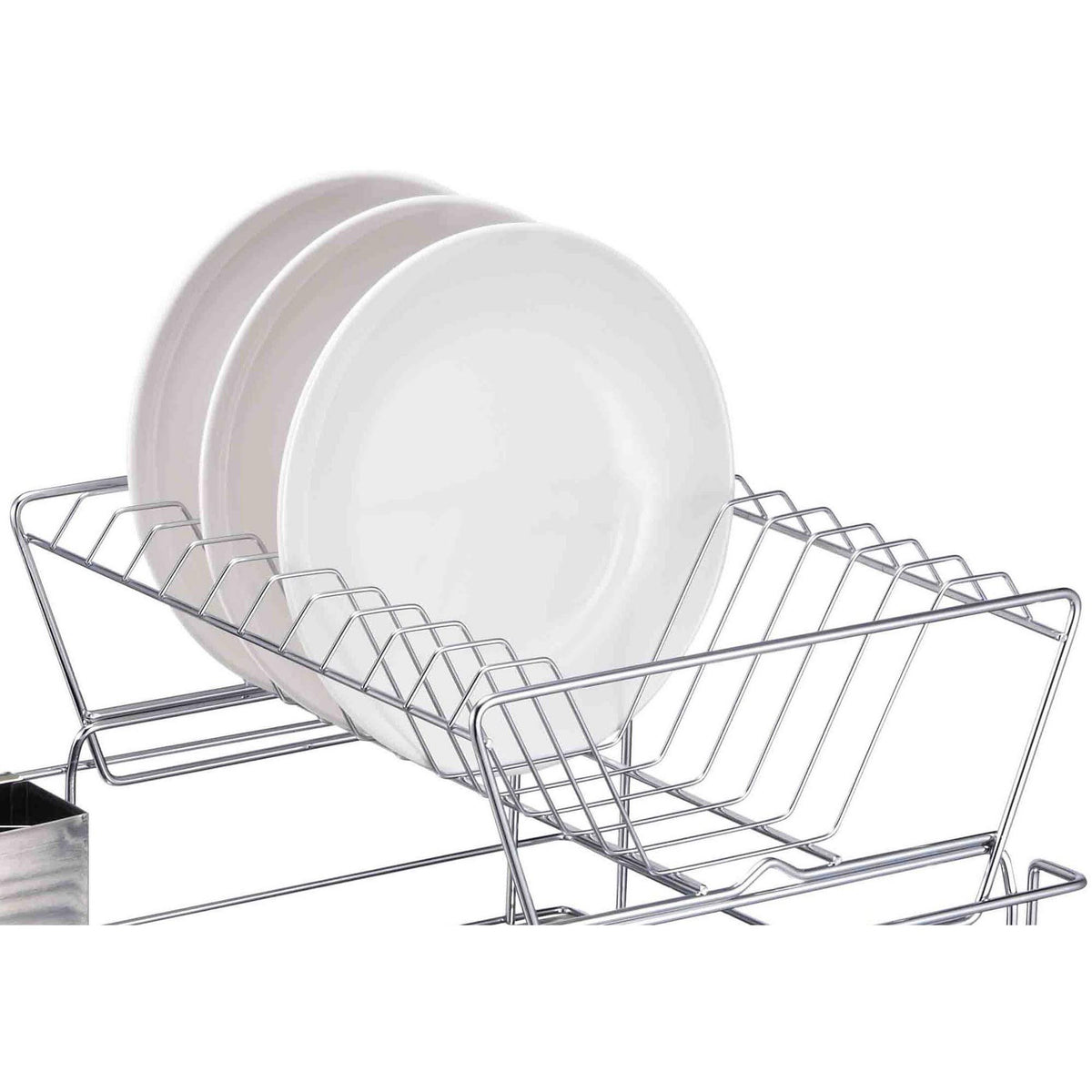 2-Tier 3 Piece Steel Dish Drainer Y519