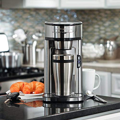 Single Serve Coffee Maker, Stainless Steel W76074