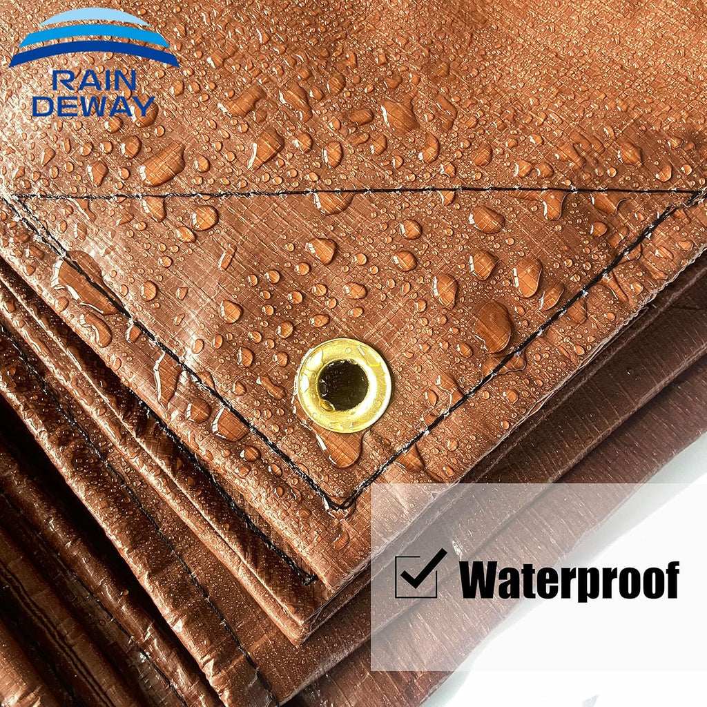 Heavy Duty Truck Bed Tarp Cover 10x12 Feet with Grommets Q4597