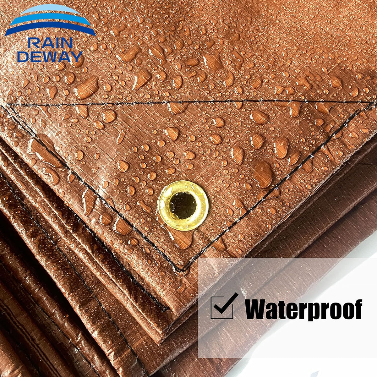 Heavy Duty Truck Bed Tarp Cover 10x12 Feet with Grommets Q4597