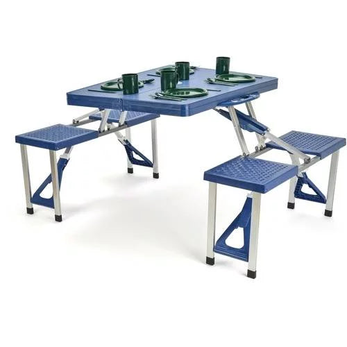 Portable Folding Picnic Table with 4 Seats O793