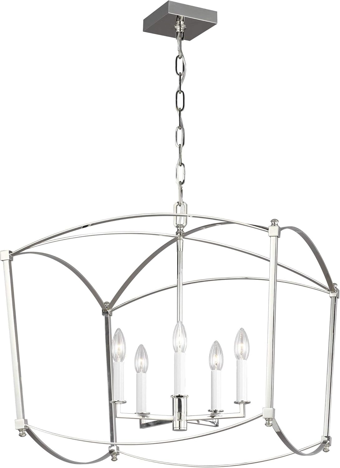 8-Light Antique Guild Candle Chandelier F4218