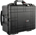 Medium 21 Protective Roller Camera Hard Case Water and Shock Resistant with Foam Black E2195