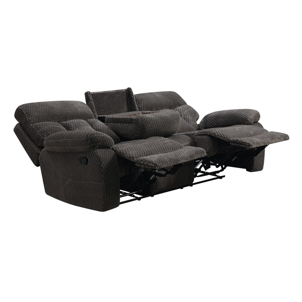 Dark Gray Powered Dual Recliner Sofa S81196