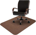 Brown Polyester Office Desk Chair Mat O977981