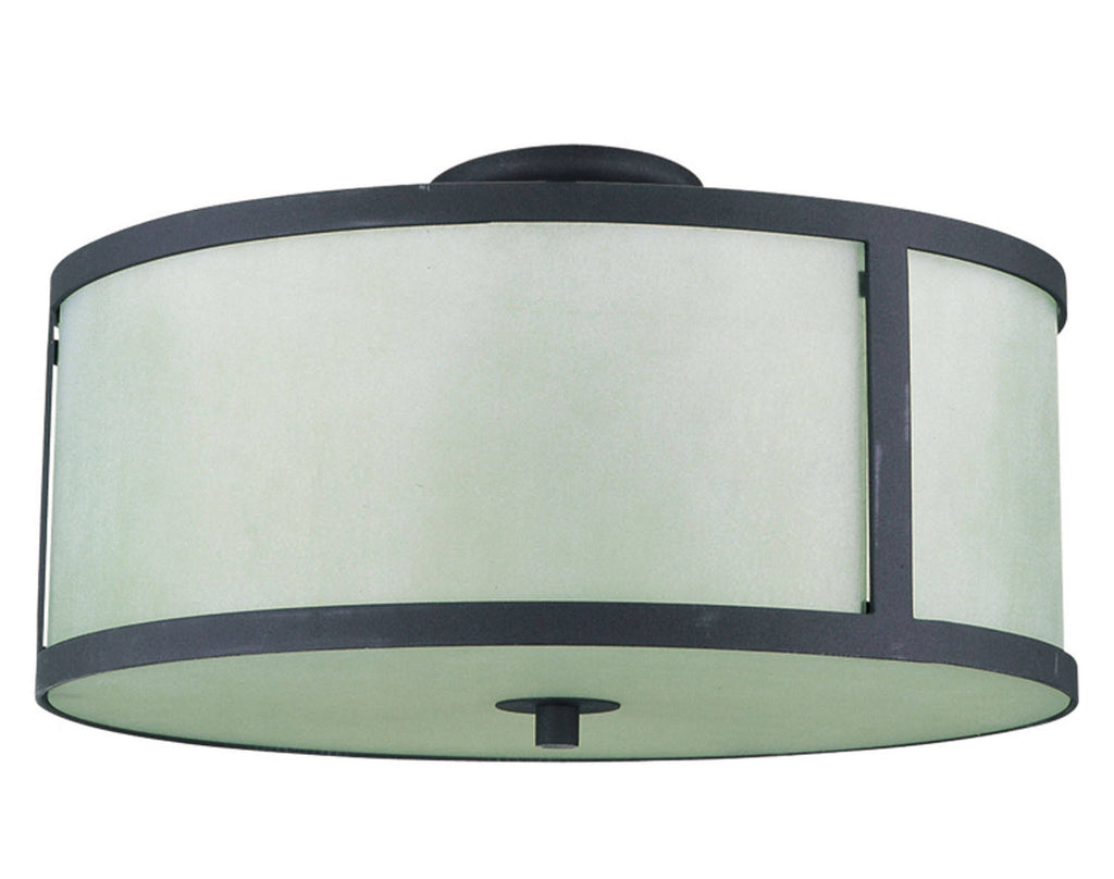 Oil Rubbed Bronze 2 Light Semi Flush Mount N982