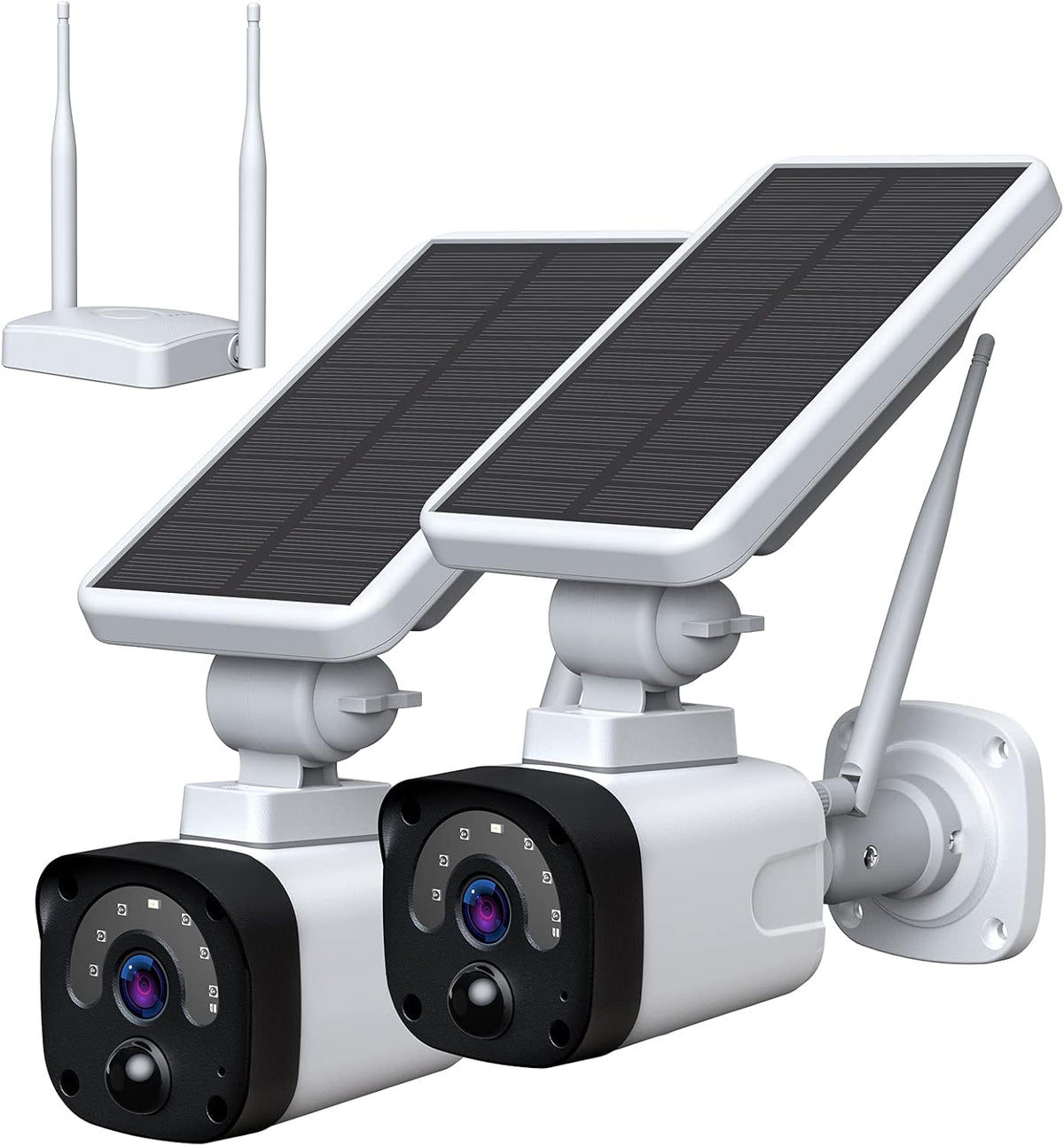 Wireless WiFi Security Camera System with 2 1080P Cameras and Base Station N366