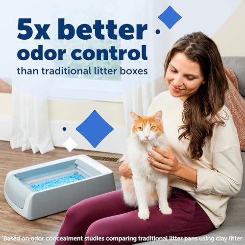 Self-Cleaning Cat Litterbox with Disposable Crystal Tray M16640
