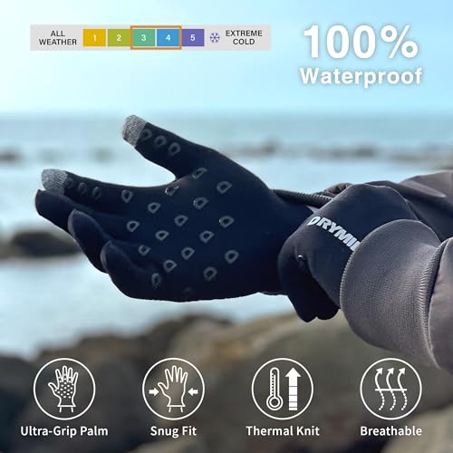 Waterproof Winter Wool Blend Touchscreen Gloves P579626