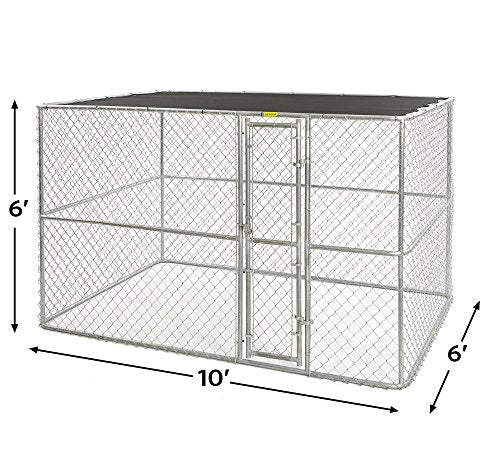 6 by 4 by 4-Feet Chain Link Portable Kennel I308