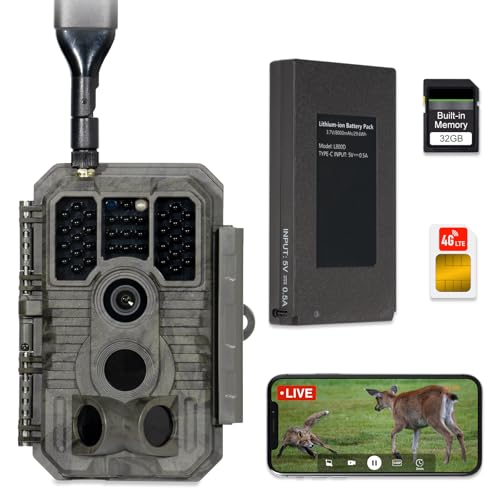 48MP 1296p Trail Camera with 100ft Night Vision O169