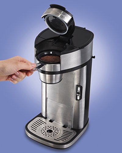 Single Serve Coffee Maker, Stainless Steel W76074