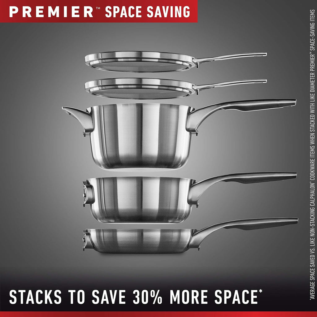 10-Piece Stainless Steel Cookware Set F55721