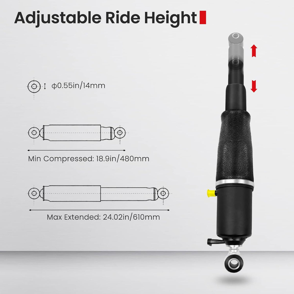 Air Suspension Absorber Rear Left or Right V31630