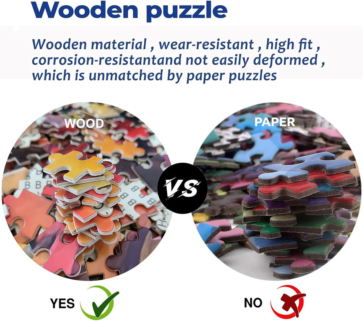 1000 Pieces Wooden Jigsaw Puzzle 30" x 20" Q237036