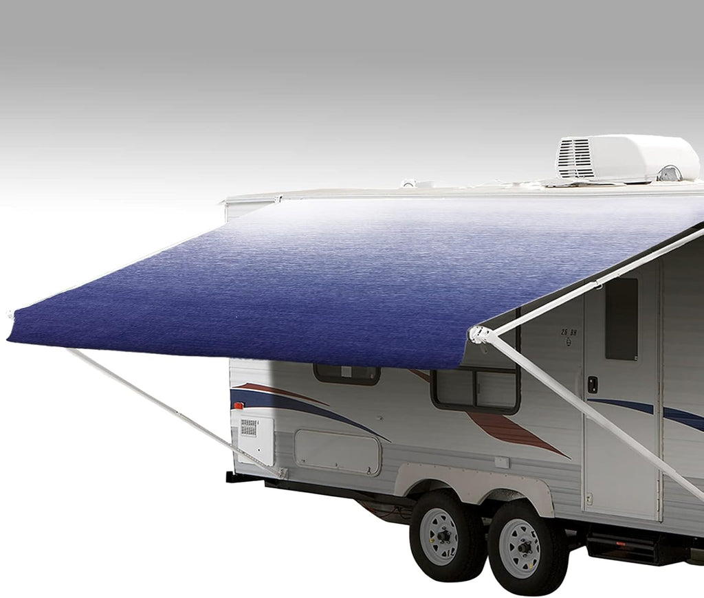RV Awning Fabric Replacement Weatherproof Vinyl 16' S1056