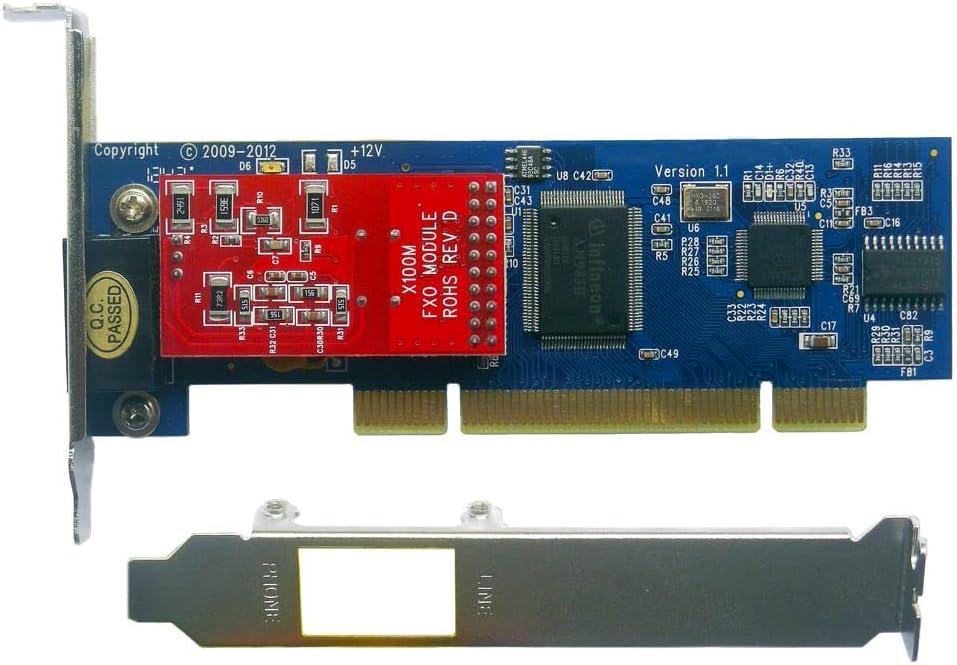 FXO Card with 1 FXO Port PCI Slot W3838
