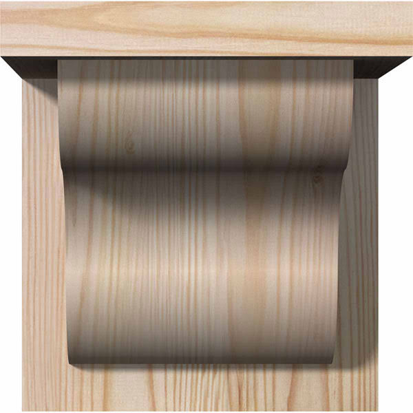 Carmel Smooth Corbel with Backplate W924
