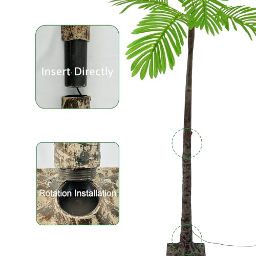 6FT Artificial Palm Tree with 120 LED Lights O1188
