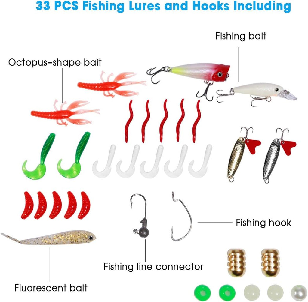 2.1m Carbon Fiber Telescopic Fishing Rod and Reel Combo with Carrier Bag G785