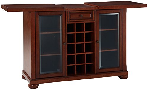 Black Sliding Top Bar Cabinet A4482