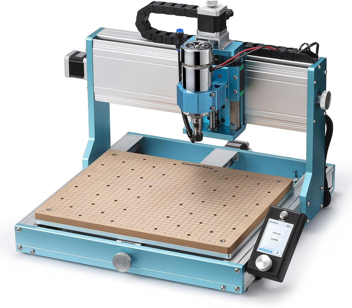 CNC Router Machine with Linear Guide & Ball Screw Motion, 360 x 300 x 12mm S744132