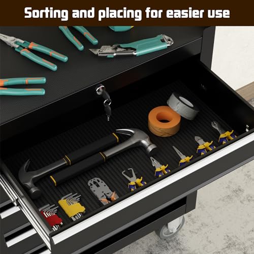 4-Drawer Black Rolling Tool Chest with Wheels L18646