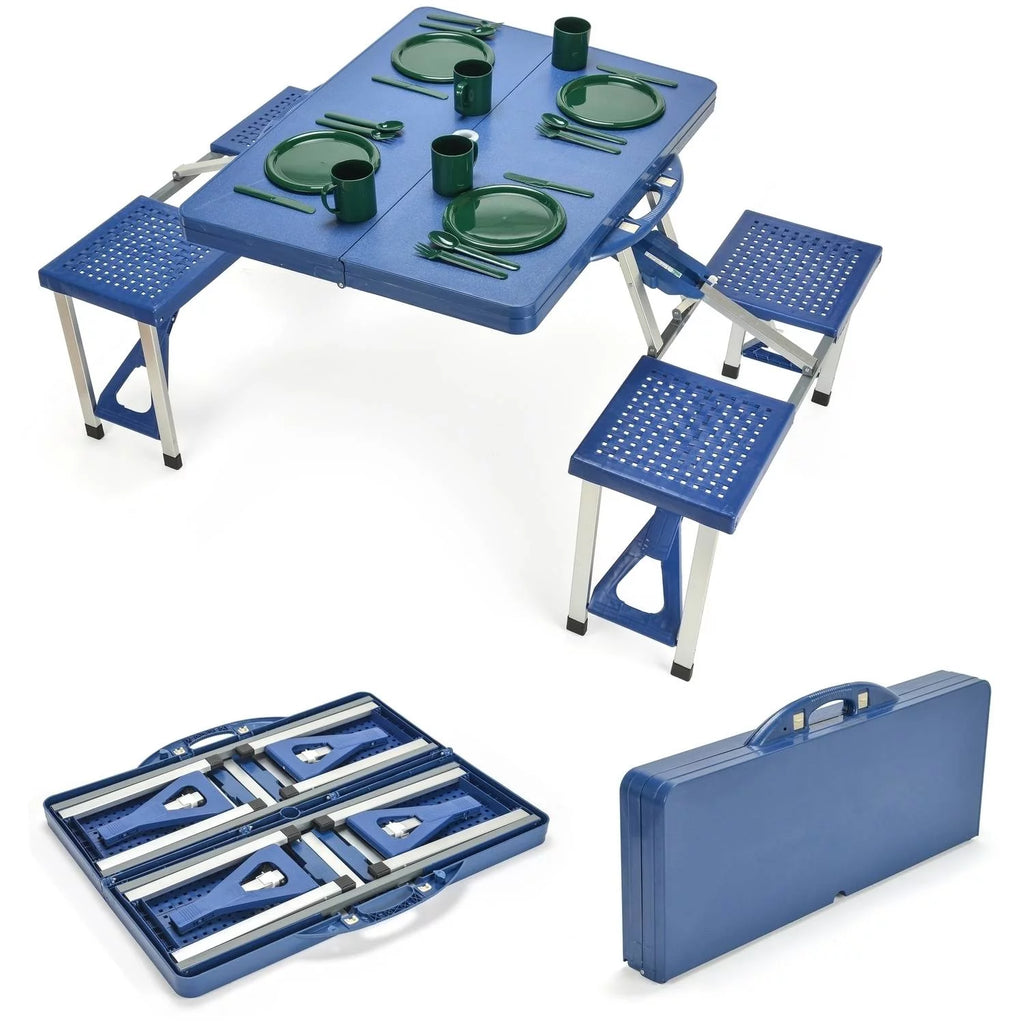 Portable Folding Picnic Table with 4 Seats O793