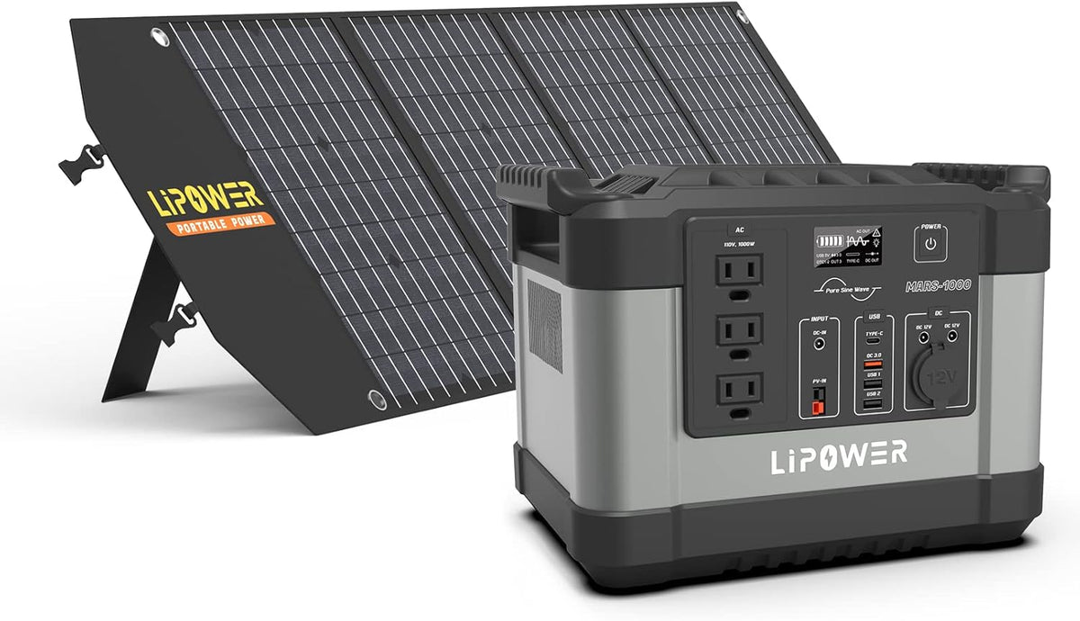 1000W Portable Power Station with 3 AC Outlets H458