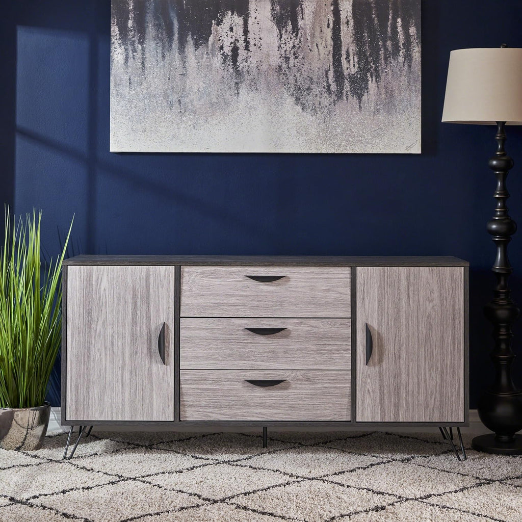 Grey Oak Cabinet O33026