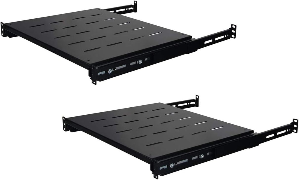 Heavy Duty Steel 1U 19'' Vented Shelf 2 Pack X944